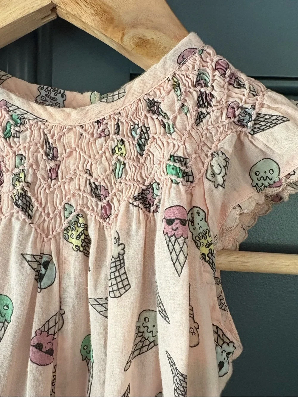 Stella McCartney Kids Pink Ice Cream-Print Romper - Picture 4 of 6
